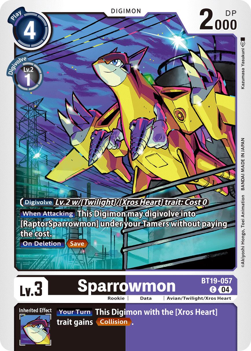 Sparrowmon [BT19-057] [Release Special Booster Ver.2.5] | Shuffle n Cut Hobbies & Games