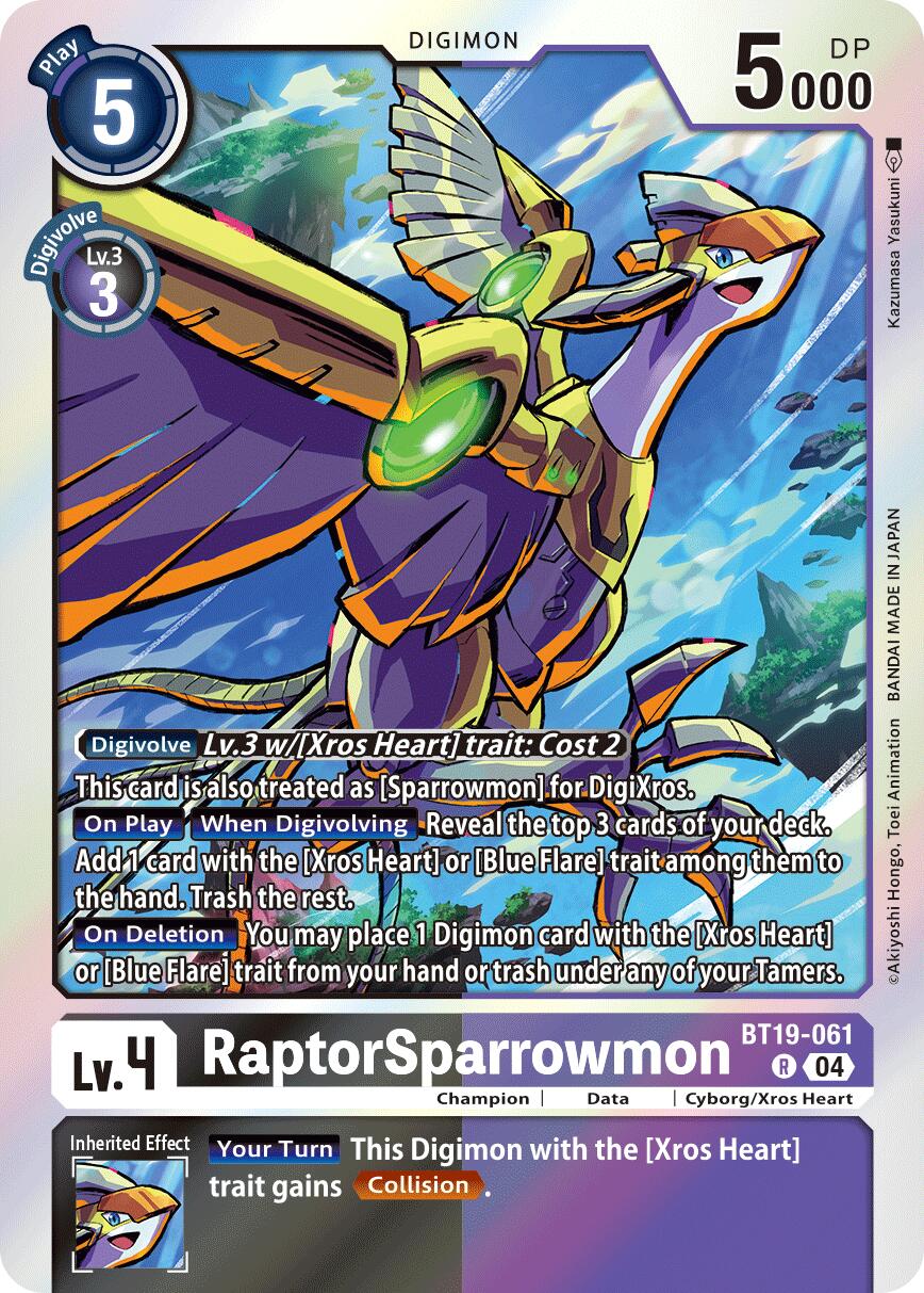 RaptorSparrowmon [BT19-061] [Release Special Booster Ver.2.5] | Shuffle n Cut Hobbies & Games