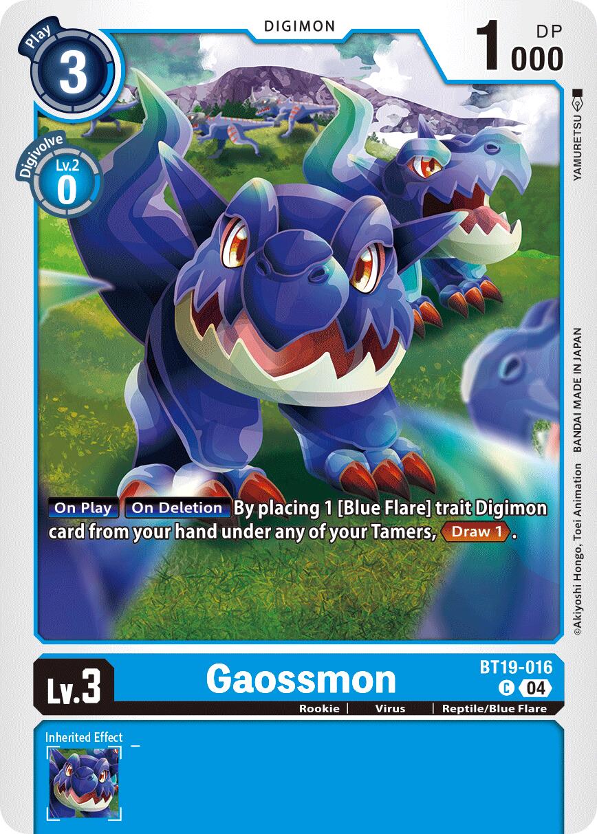 Gaossmon [BT19-016] [Release Special Booster Ver.2.5] | Shuffle n Cut Hobbies & Games