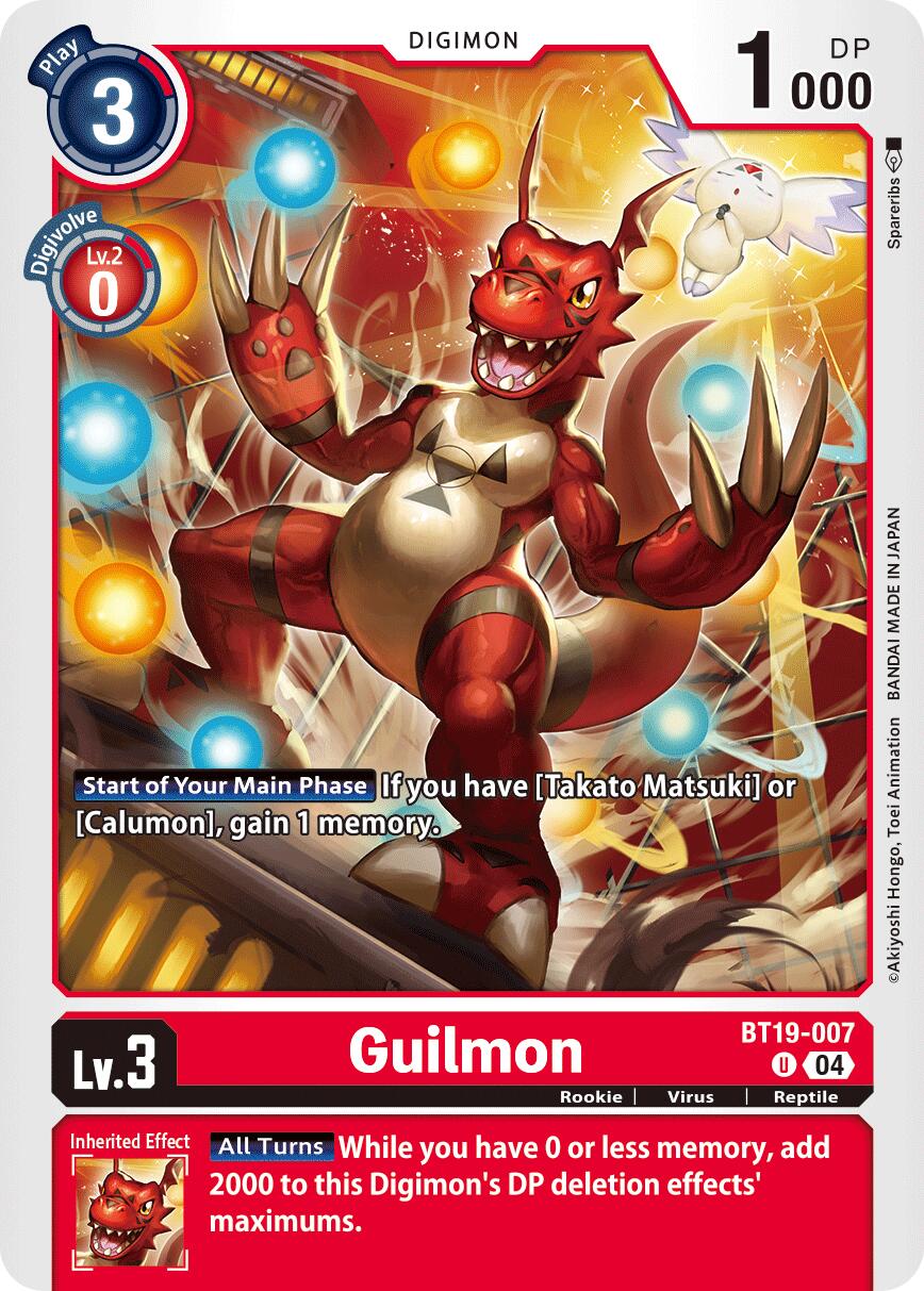 Guilmon [BT19-007] [Release Special Booster Ver.2.5] | Shuffle n Cut Hobbies & Games