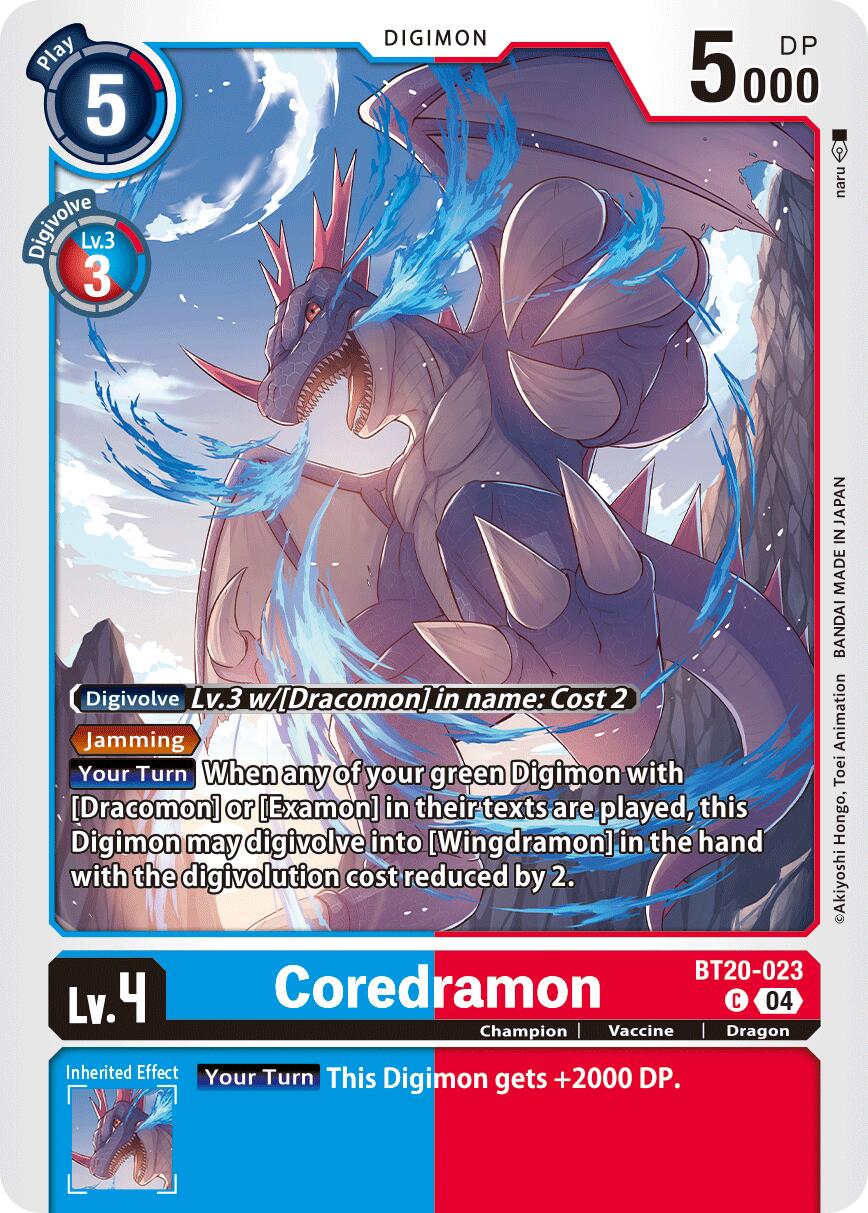 Coredramon [BT20-023] - BT20-023 [Release Special Booster Ver.2.5] | Shuffle n Cut Hobbies & Games