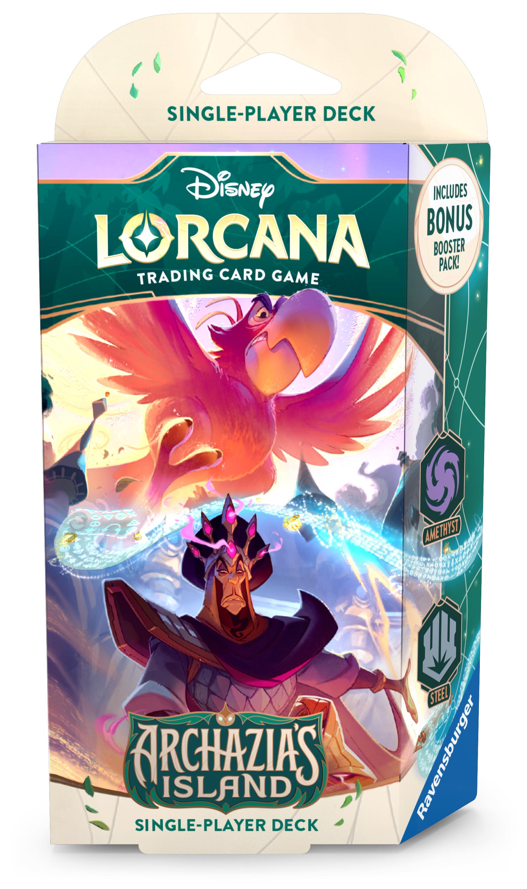 Disney Lorcana: Archazia's Island - Starter Deck (Amethyst/Steel) | Shuffle n Cut Hobbies & Games