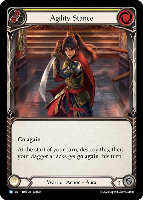 Agility Stance [HNT125] (The Hunted)  Rainbow Foil | Shuffle n Cut Hobbies & Games