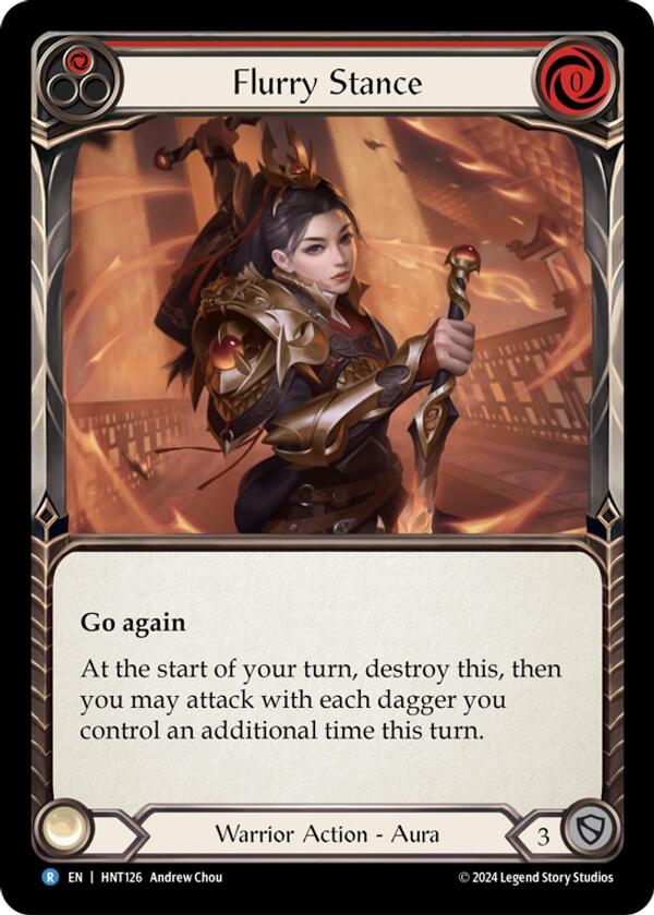 Flurry Stance [HNT126] (The Hunted)  Rainbow Foil | Shuffle n Cut Hobbies & Games