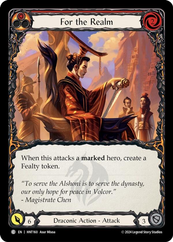 For the Realm [HNT160] (The Hunted)  Rainbow Foil | Shuffle n Cut Hobbies & Games