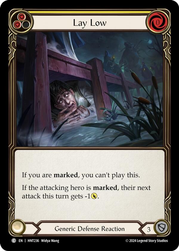 Lay Low [HNT236] (The Hunted)  Rainbow Foil | Shuffle n Cut Hobbies & Games