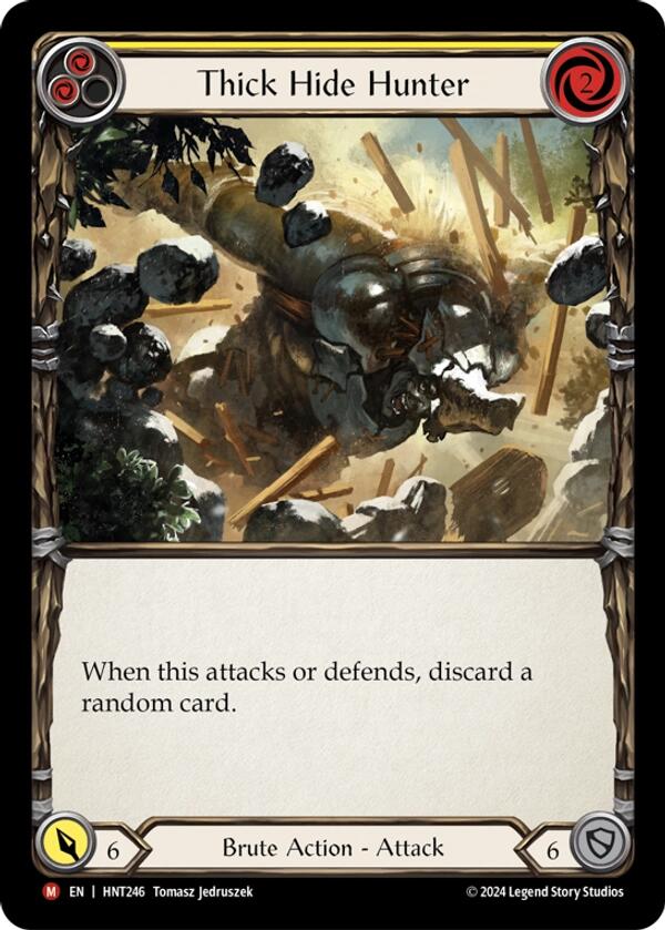 Thick Hide Hunter [HNT246] (The Hunted)  Rainbow Foil | Shuffle n Cut Hobbies & Games
