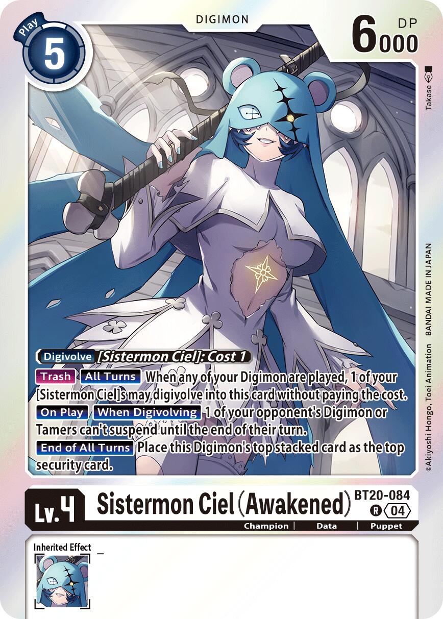 Sistermon Ciel [BT20-084] (Awakened) [Release Special Booster Ver.2.5] | Shuffle n Cut Hobbies & Games