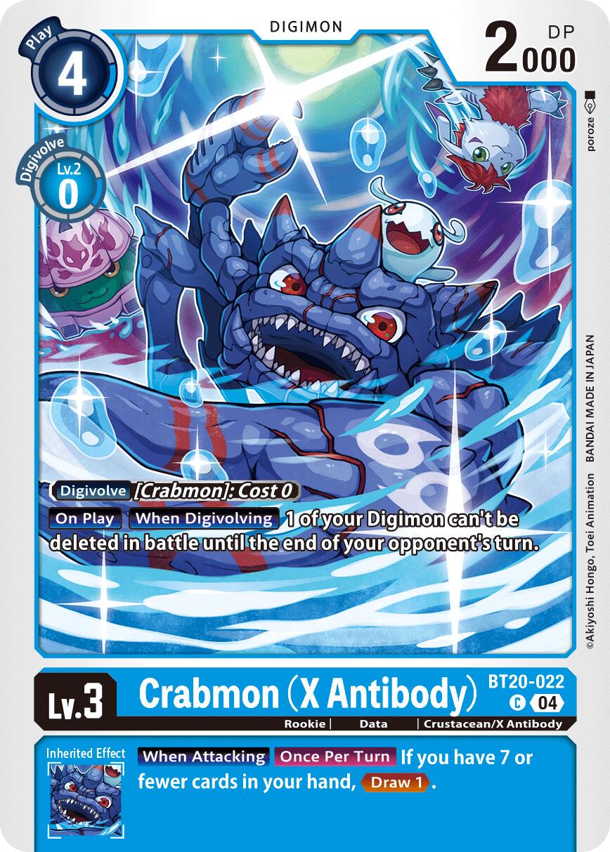 Crabmon [BT20-022] (X Antibody) [Release Special Booster Ver.2.5] | Shuffle n Cut Hobbies & Games