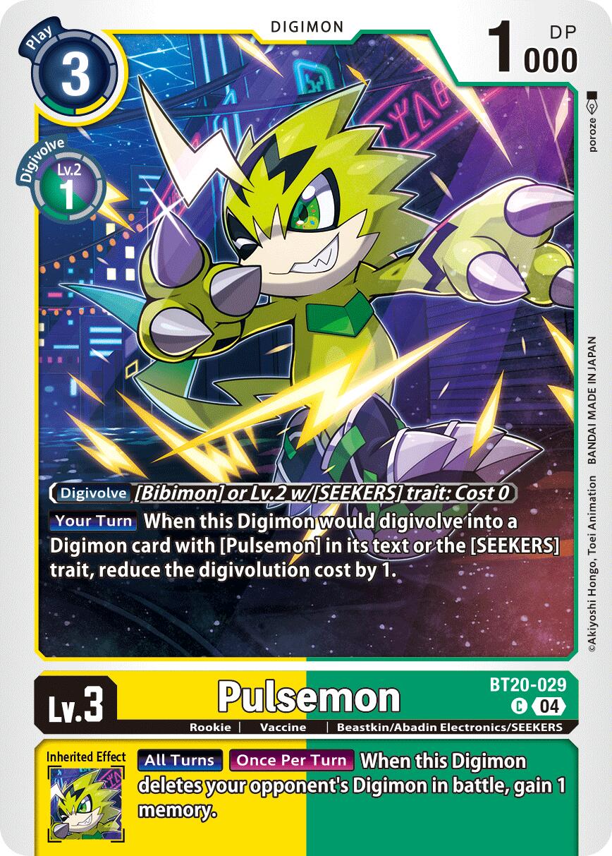 Pulsemon [BT20-029] [Release Special Booster Ver.2.5] | Shuffle n Cut Hobbies & Games