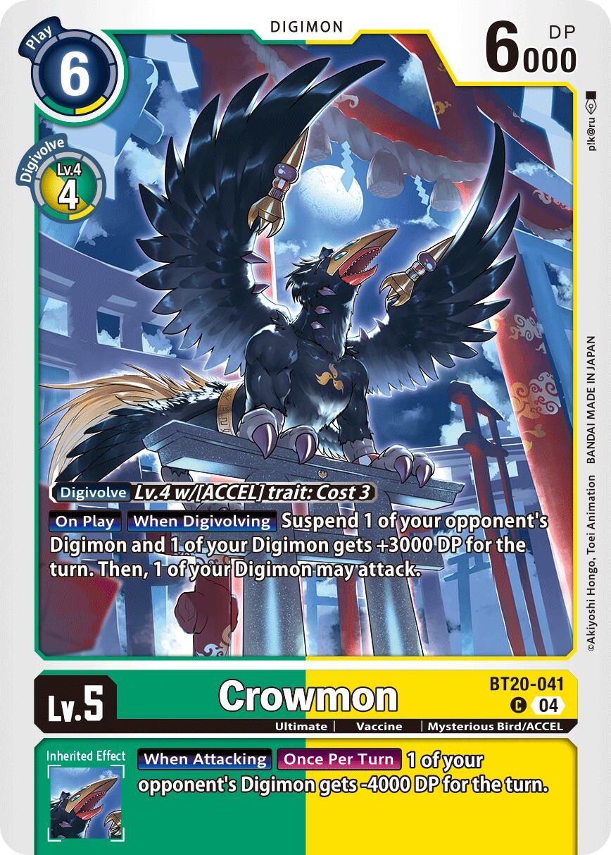 Crowmon [BT20-041] [Release Special Booster Ver.2.5] | Shuffle n Cut Hobbies & Games
