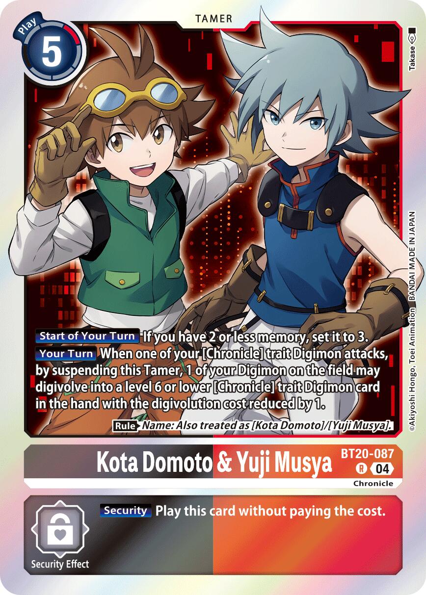 Kota Domoto & Yuji Musya [BT20-087] [Release Special Booster Ver.2.5] | Shuffle n Cut Hobbies & Games