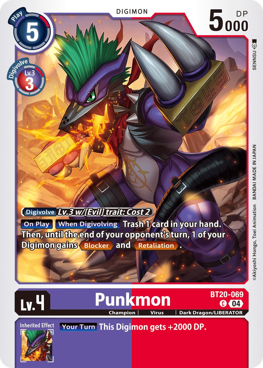 Punkmon [BT20-069] [Release Special Booster Ver.2.5] | Shuffle n Cut Hobbies & Games