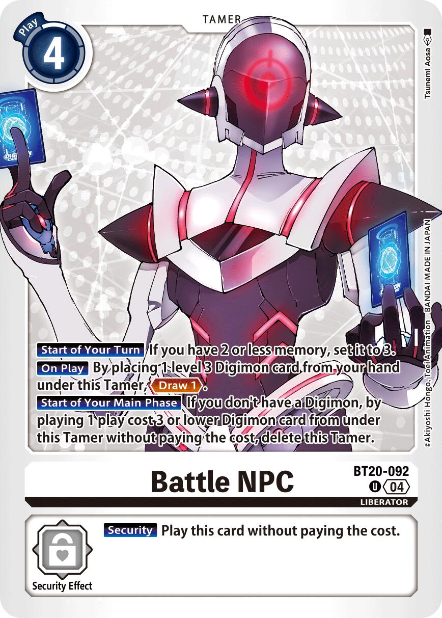 Battle NPC [BT20-092] [Release Special Booster Ver.2.5] | Shuffle n Cut Hobbies & Games