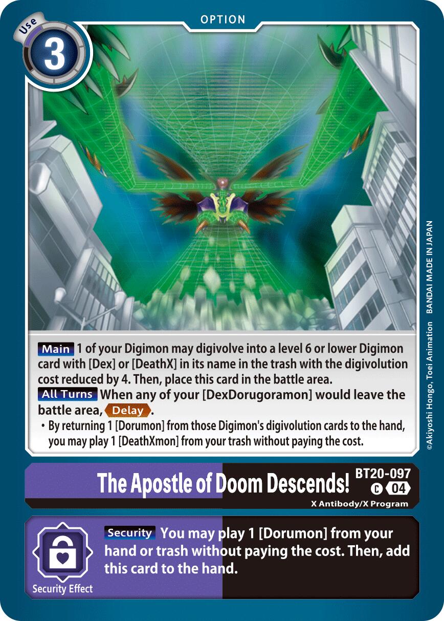 The Apostle of Doom Descends! [BT20-097] [Release Special Booster Ver.2.5] | Shuffle n Cut Hobbies & Games