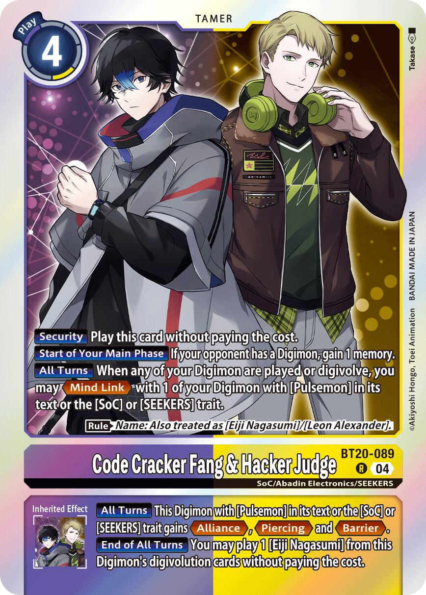 Code Cracker Fang & Hacker Judge [BT20-089] [Release Special Booster Ver.2.5] | Shuffle n Cut Hobbies & Games
