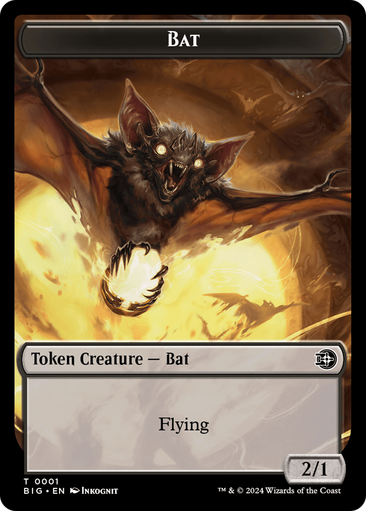 Bat Token [Outlaws of Thunder Junction: The Big Score Tokens] | Shuffle n Cut Hobbies & Games