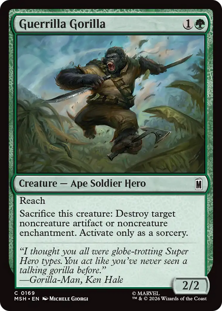 Guerrilla Gorilla [Marvel Super Heroes] | Shuffle n Cut Hobbies & Games