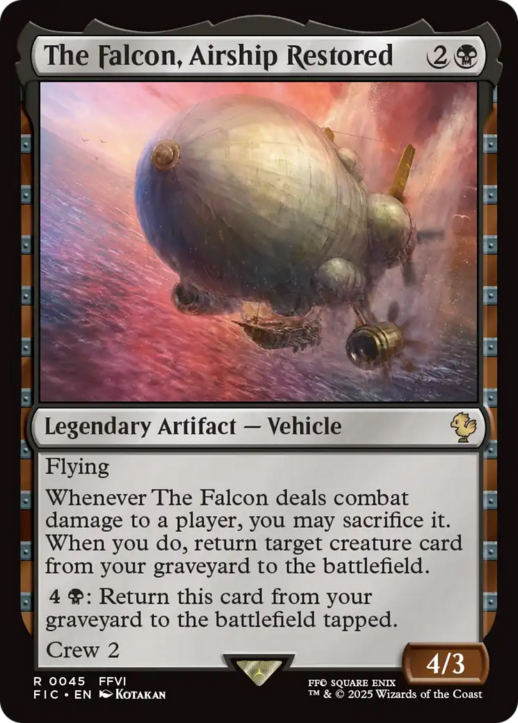 The Falcon, Airship Restored [FINAL FANTASY Commander] | Shuffle n Cut Hobbies & Games