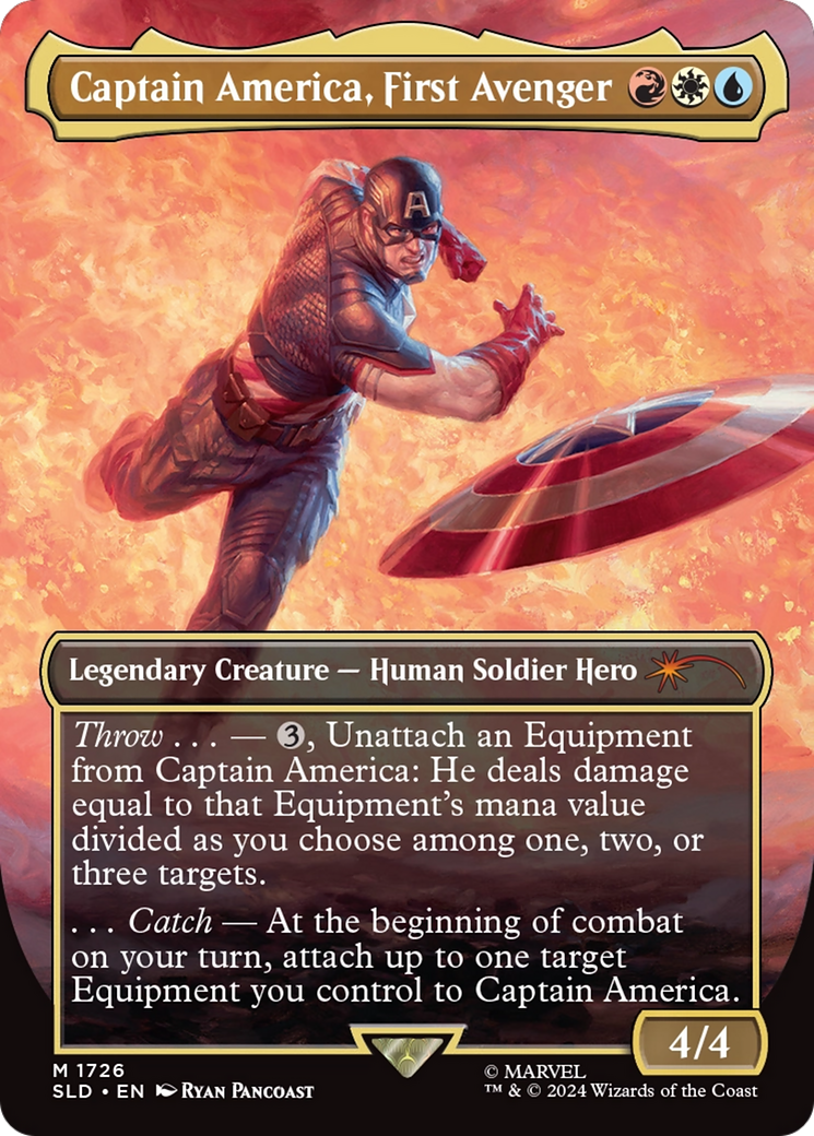 Captain America, First Avenger (Rainbow Foil) [Secret Lair Drop Series] | Shuffle n Cut Hobbies & Games
