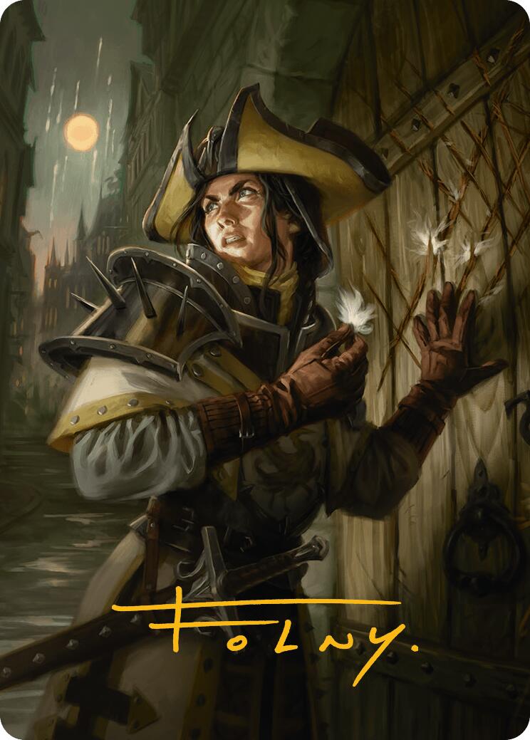 Thraben Inspector Art Card (Gold-Stamped Signature) [Innistrad Remastered Art Series] | Shuffle n Cut Hobbies & Games