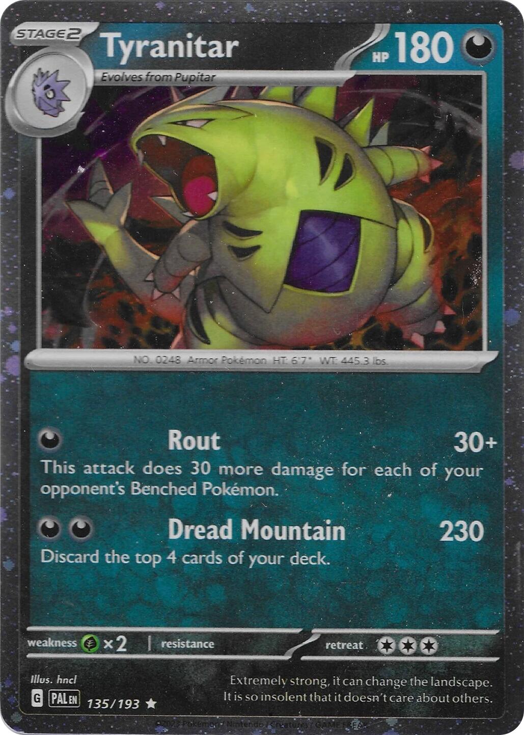 Tyranitar (135/193) (Cosmo Foil) [Miscellaneous Cards] | Shuffle n Cut Hobbies & Games