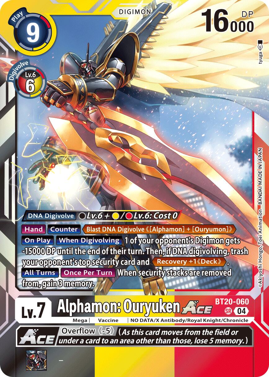 Alphamon: Ouryuken ACE [BT20-060] [Release Special Booster Ver.2.5] | Shuffle n Cut Hobbies & Games