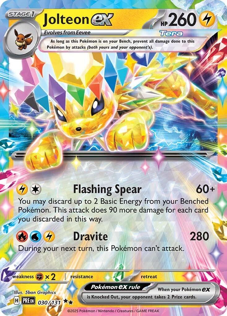 Jolteon ex (030/131) [Scarlet & Violet: Prismatic Evolutions] | Shuffle n Cut Hobbies & Games