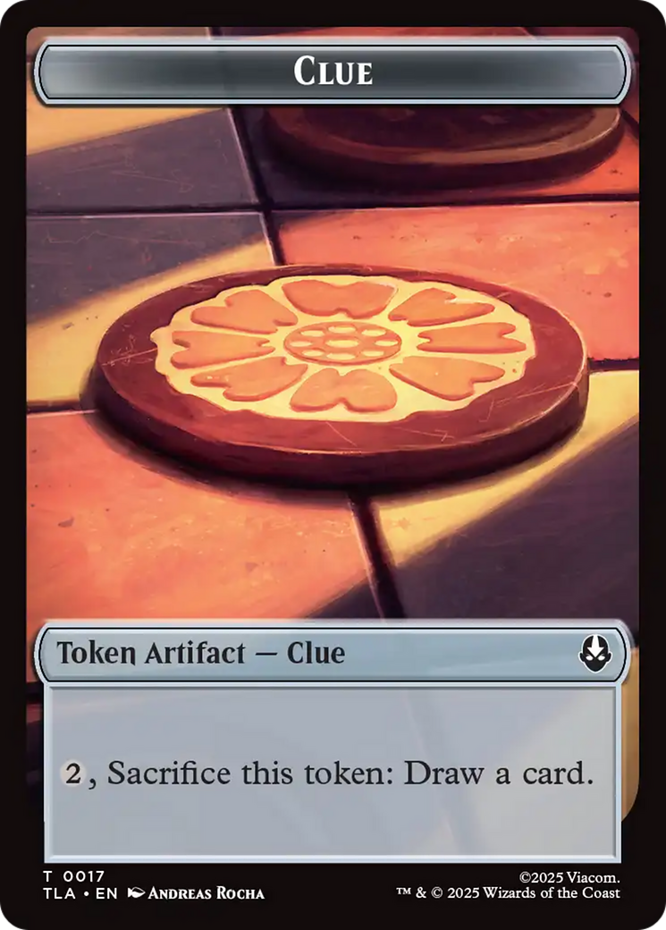 Monk // Clue (0017) Double-Sided Token [Avatar: The Last Airbender Tokens] | Shuffle n Cut Hobbies & Games