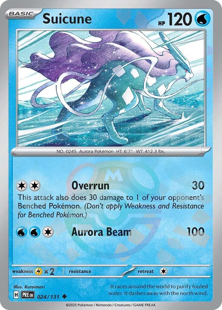 Suicune (024/131) (Master Ball Pattern) [Scarlet & Violet: Prismatic Evolutions] | Shuffle n Cut Hobbies & Games