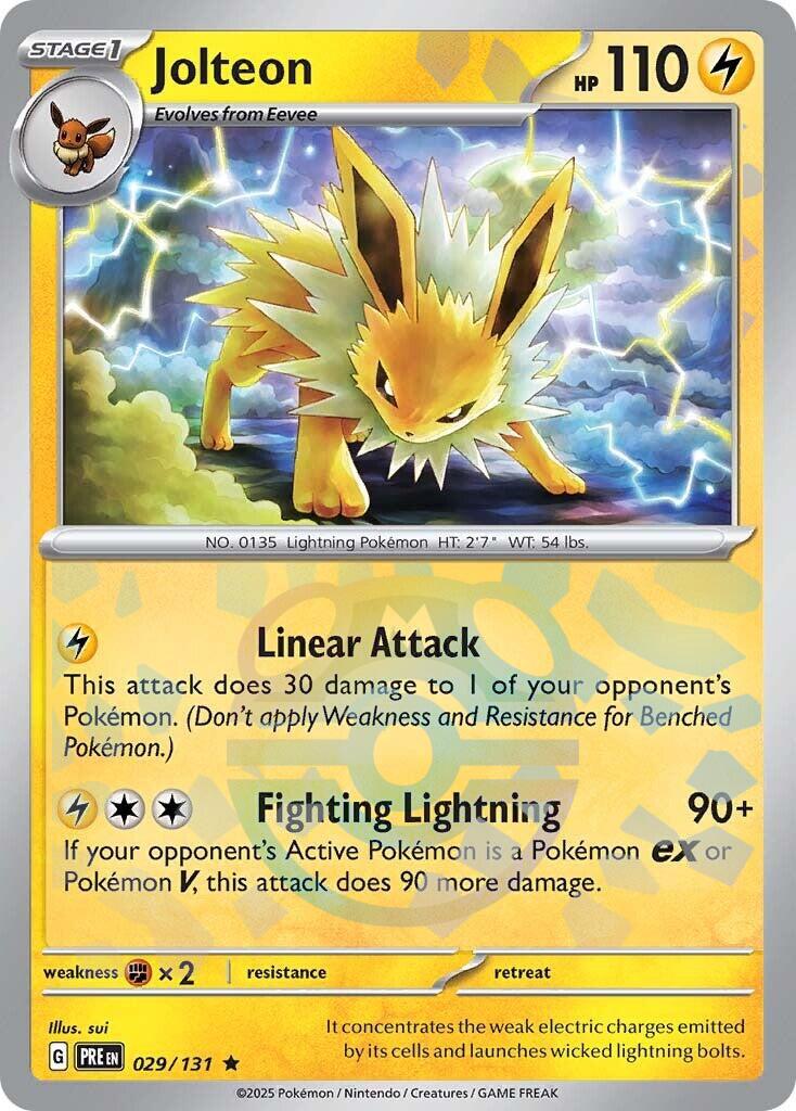 Jolteon (029/131) (Master Ball Pattern) [Scarlet & Violet: Prismatic Evolutions] | Shuffle n Cut Hobbies & Games
