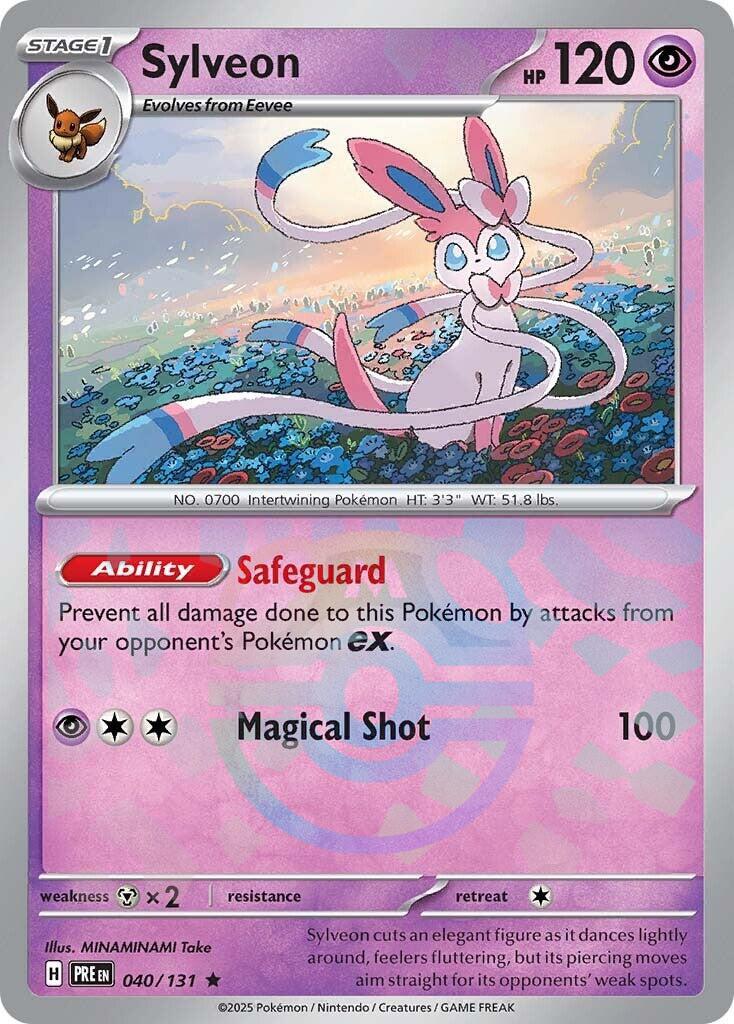Sylveon (040/131) (Master Ball Pattern) [Scarlet & Violet: Prismatic Evolutions] | Shuffle n Cut Hobbies & Games