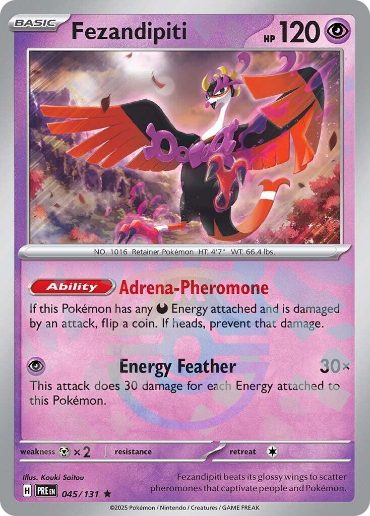 Fezandipiti (045/131) (Master Ball Pattern) [Scarlet & Violet: Prismatic Evolutions] | Shuffle n Cut Hobbies & Games