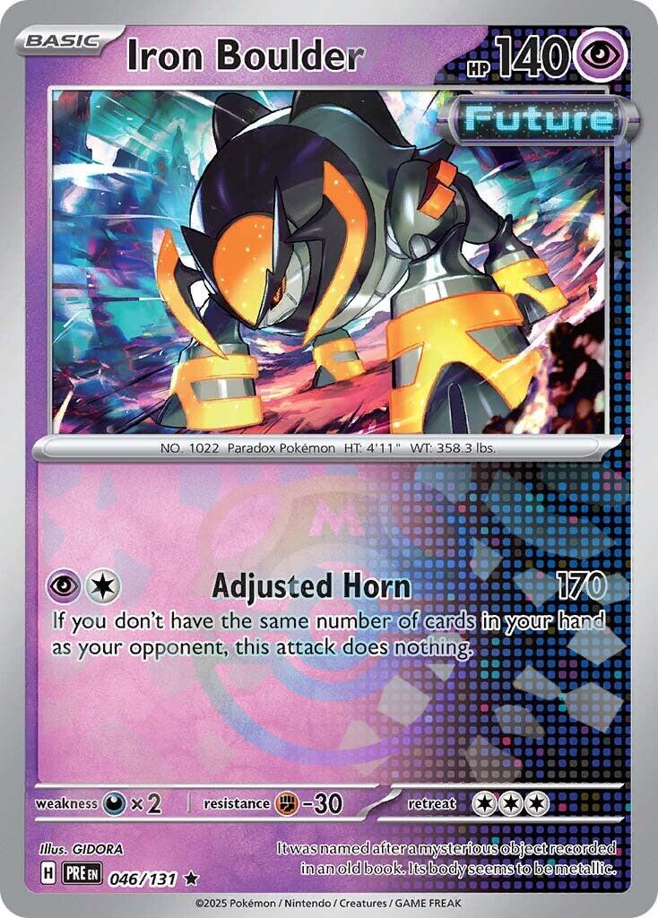 Iron Boulder (046/131) (Master Ball Pattern) [Scarlet & Violet: Prismatic Evolutions] | Shuffle n Cut Hobbies & Games