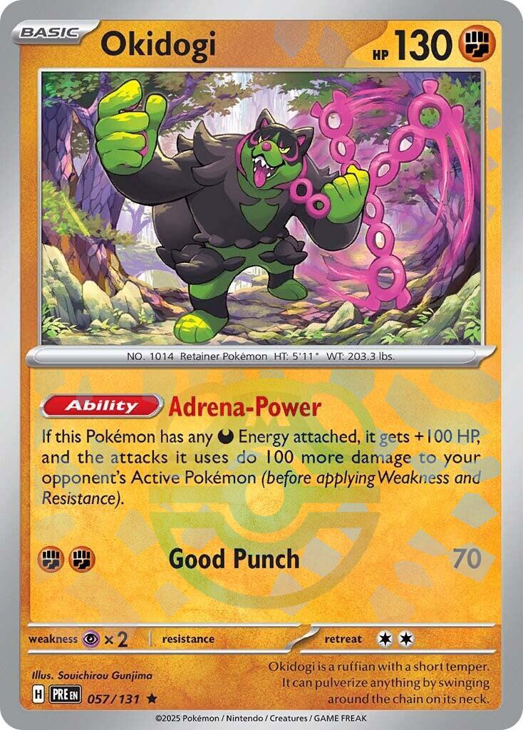 Okidogi (057/131) (Master Ball Pattern) [Scarlet & Violet: Prismatic Evolutions] | Shuffle n Cut Hobbies & Games