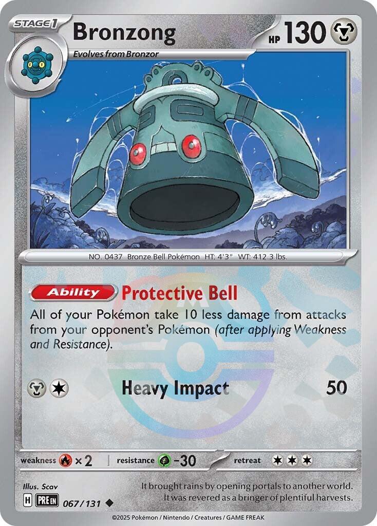 Bronzong (067/131) (Master Ball Pattern) [Scarlet & Violet: Prismatic Evolutions] | Shuffle n Cut Hobbies & Games