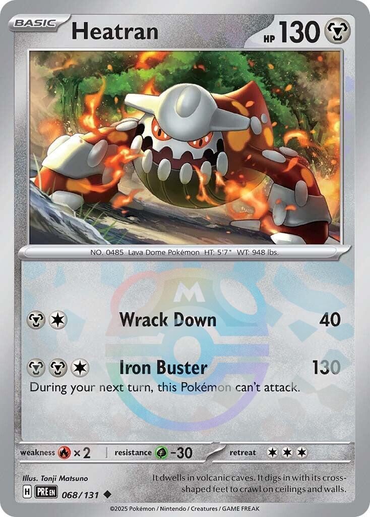 Heatran (068/131) (Master Ball Pattern) [Scarlet & Violet: Prismatic Evolutions] | Shuffle n Cut Hobbies & Games