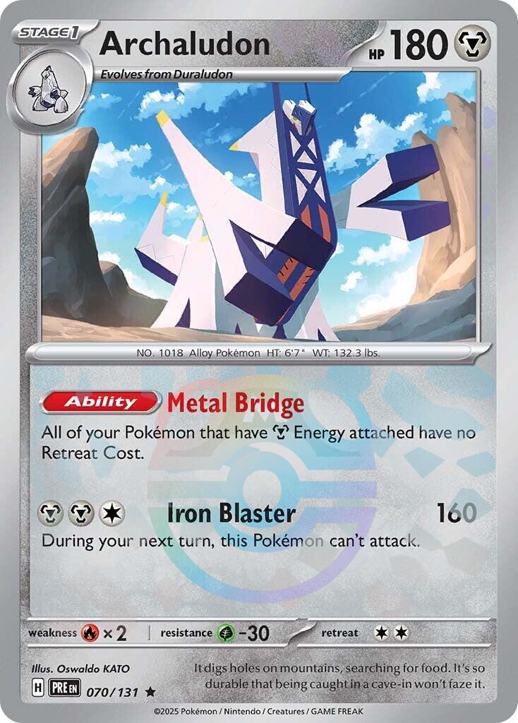 Archaludon (070/131) (Master Ball Pattern) [Scarlet & Violet: Prismatic Evolutions] | Shuffle n Cut Hobbies & Games