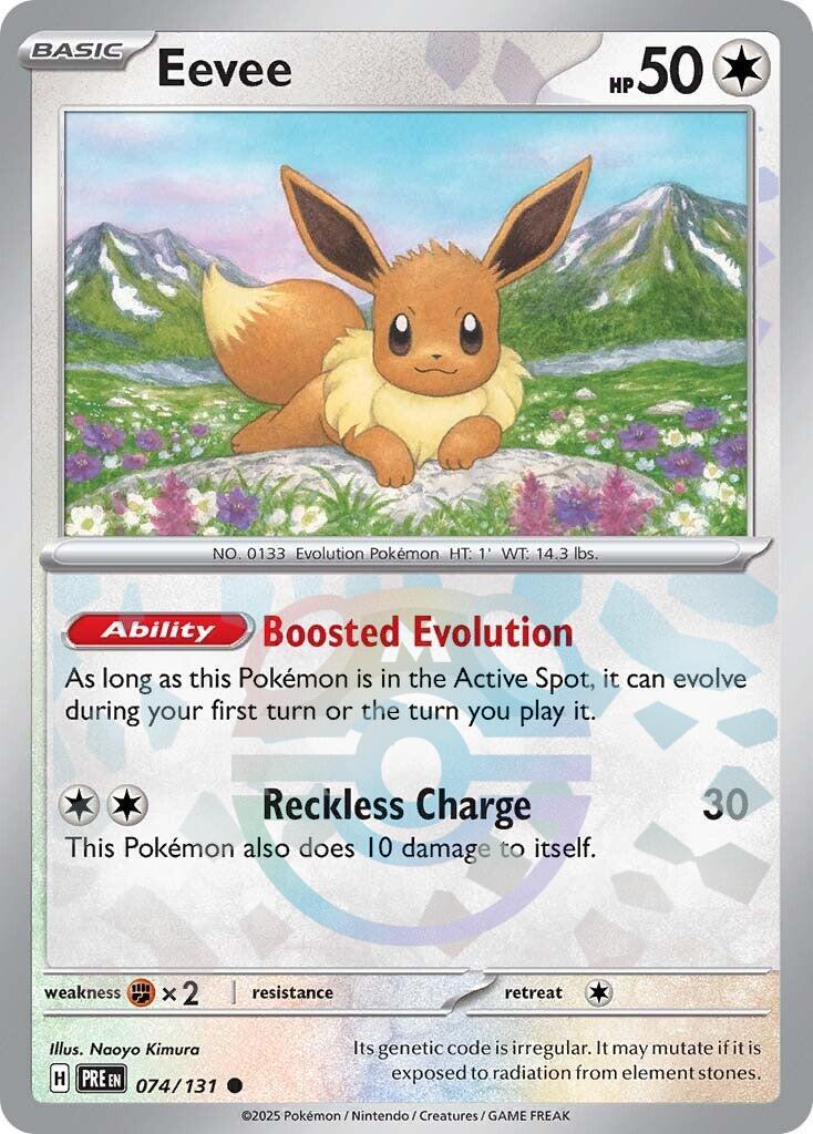 Eevee (074/131) (Master Ball Pattern) [Scarlet & Violet: Prismatic Evolutions] | Shuffle n Cut Hobbies & Games