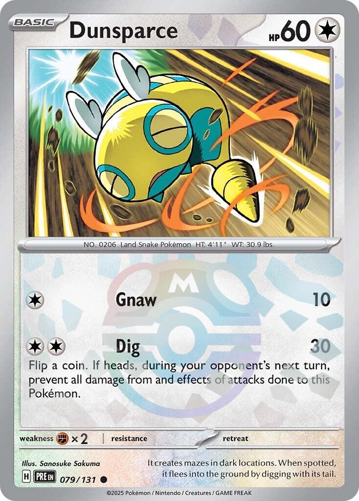 Dunsparce (079/131) (Master Ball Pattern) [Scarlet & Violet: Prismatic Evolutions] | Shuffle n Cut Hobbies & Games