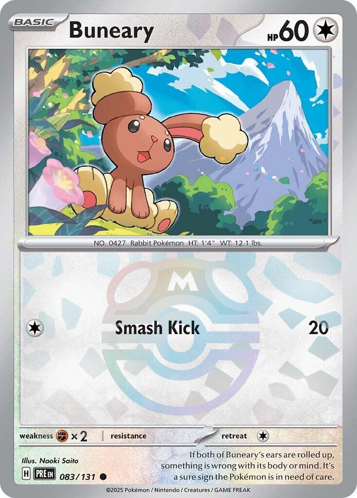 Buneary (083/131) (Master Ball Pattern) [Scarlet & Violet: Prismatic Evolutions] | Shuffle n Cut Hobbies & Games