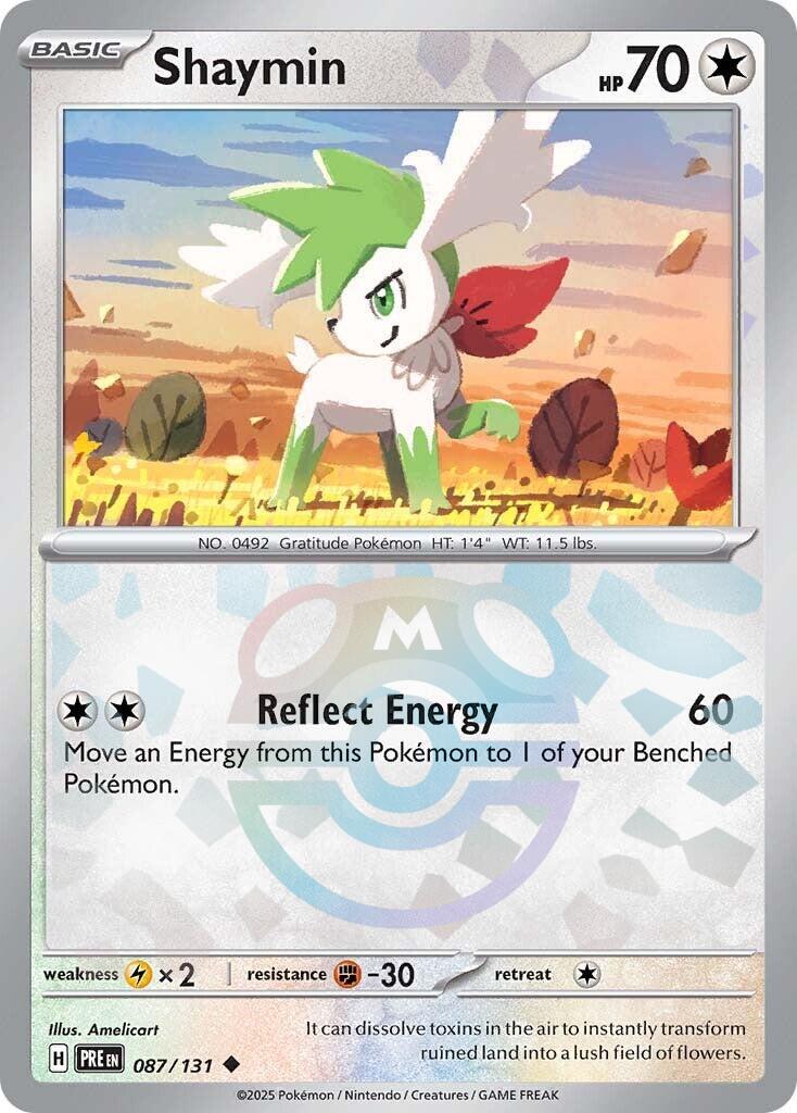 Shaymin (087/131) (Master Ball Pattern) [Scarlet & Violet: Prismatic Evolutions] | Shuffle n Cut Hobbies & Games