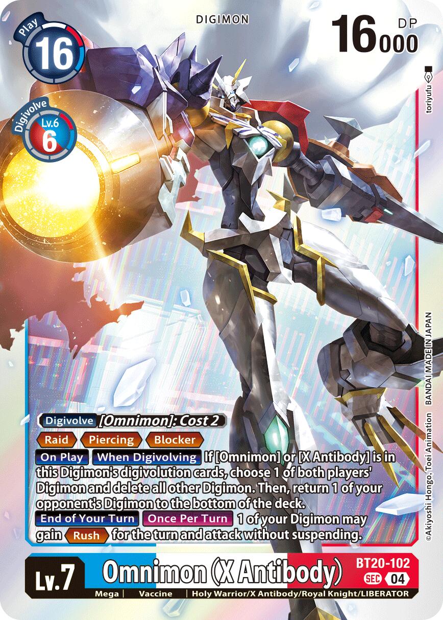 Omnimon [BT20-102] (X Antibody) [Release Special Booster Ver.2.5] | Shuffle n Cut Hobbies & Games