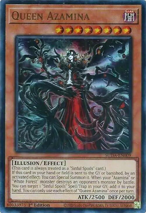 Queen Azamina [SUDA-EN009] Ultra Rare | Shuffle n Cut Hobbies & Games