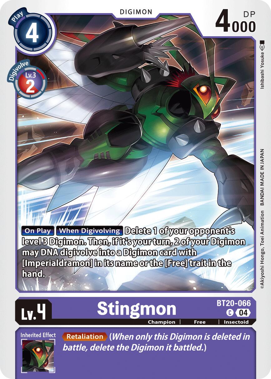 Stingmon [BT20-066] [Release Special Booster Ver.2.5] | Shuffle n Cut Hobbies & Games