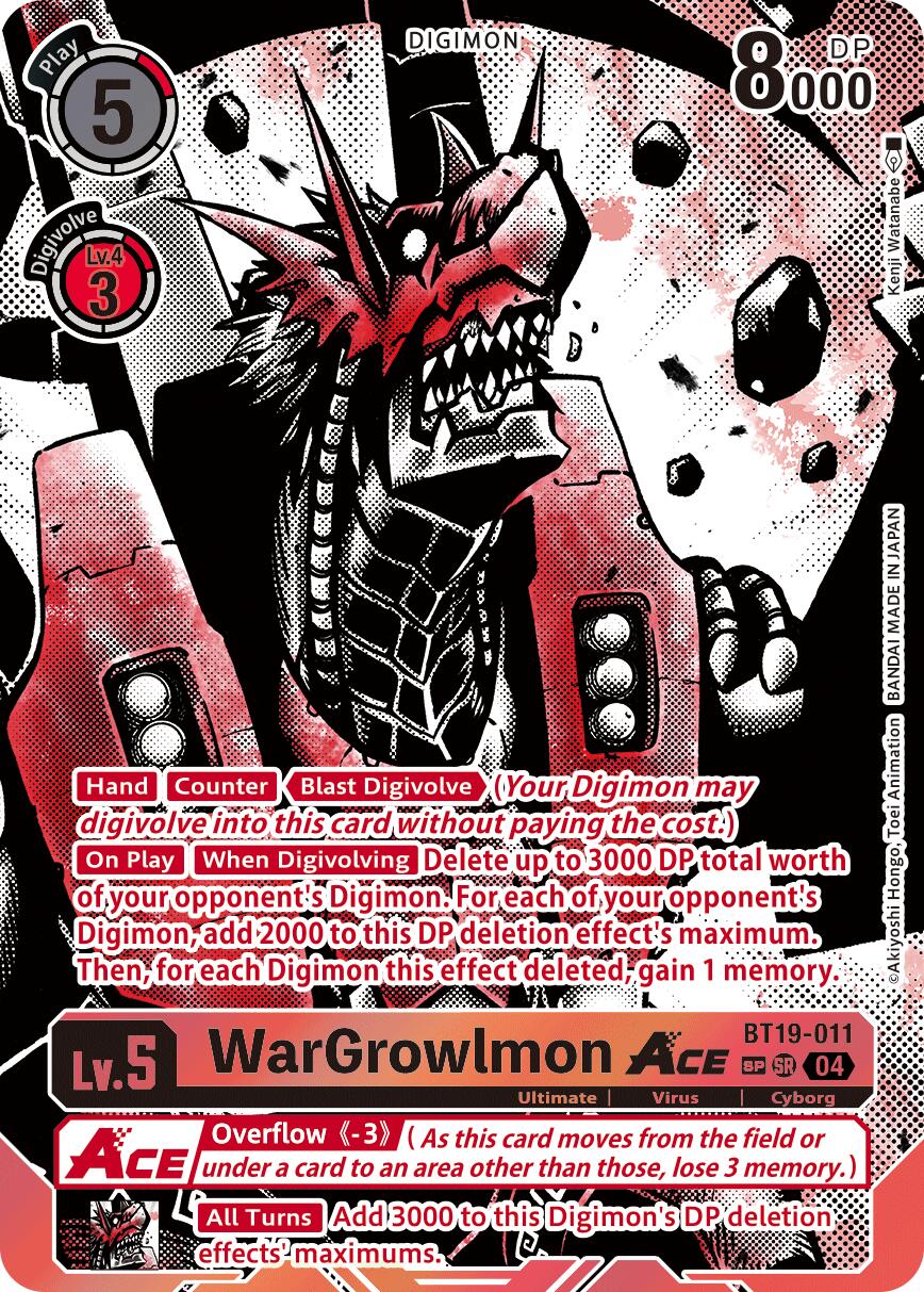 WarGrowlmon ACE [BT19-011] (Textured) [Release Special Booster Ver.2.5] | Shuffle n Cut Hobbies & Games