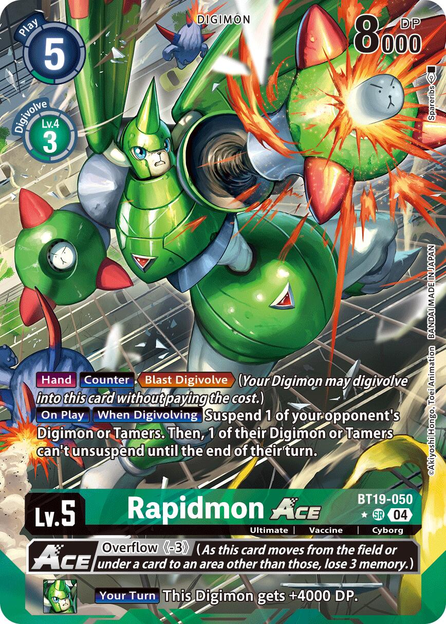 Rapidmon ACE [BT19-050] (Alternate Art) [Release Special Booster Ver.2.5] | Shuffle n Cut Hobbies & Games