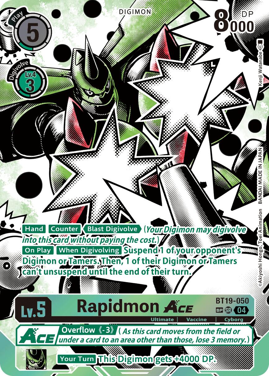 Rapidmon ACE [BT19-050] (Textured) [Release Special Booster Ver.2.5] | Shuffle n Cut Hobbies & Games