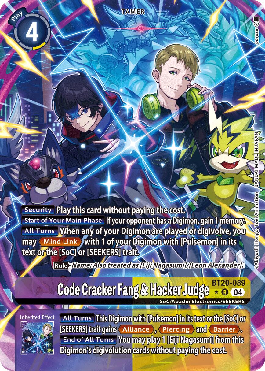 Code Cracker Fang & Hacker Judge [BT20-089] (Alternate Art) [Release Special Booster Ver.2.5] | Shuffle n Cut Hobbies & Games
