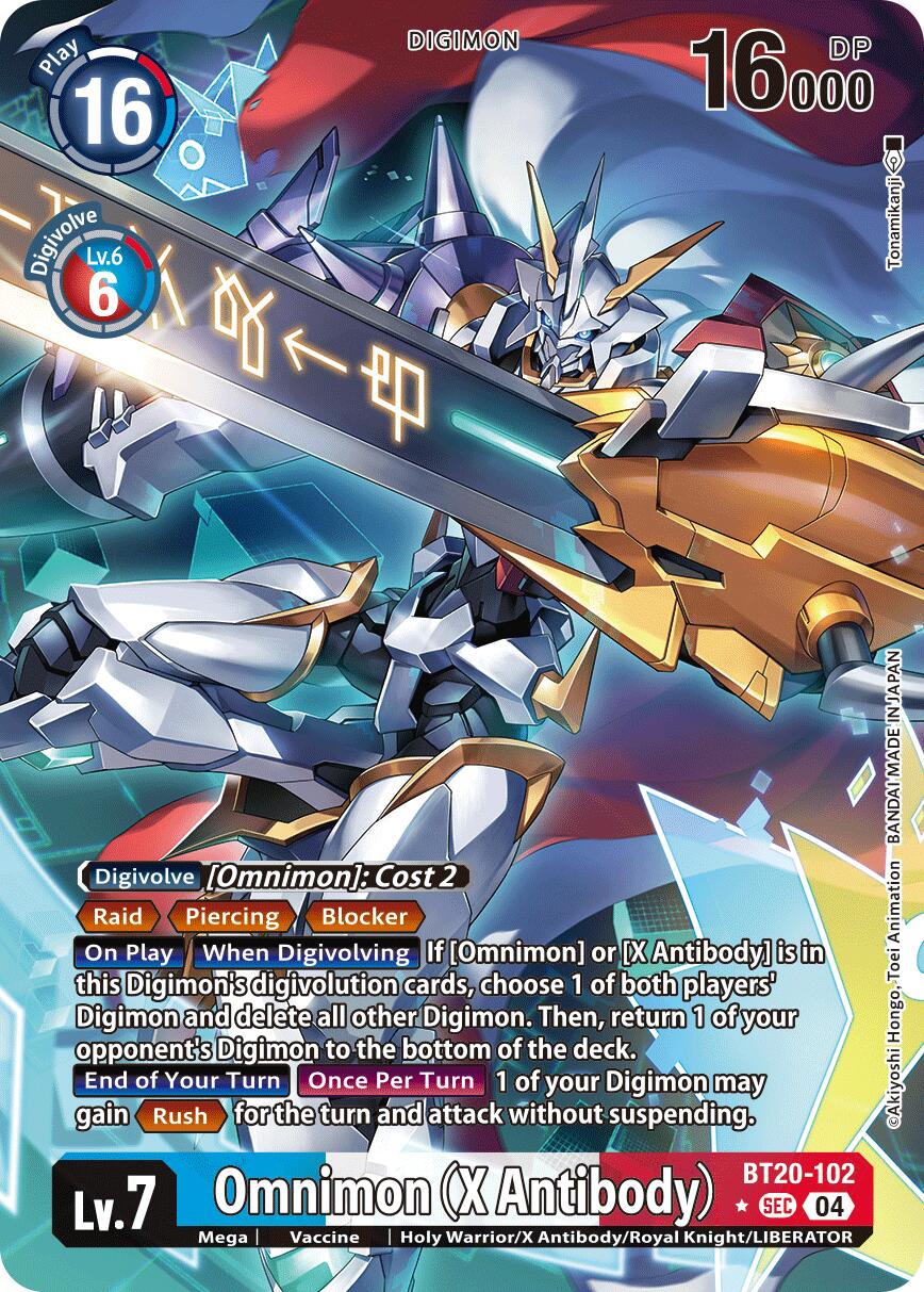 Omnimon [BT20-102] (X Antibody) (Alternate Art) [Release Special Booster Ver.2.5] | Shuffle n Cut Hobbies & Games